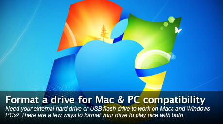 prepare hard drive for mac os x on pc