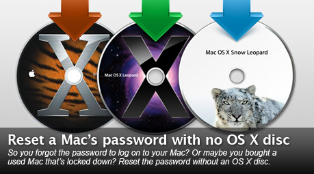 Reset Mac password without OS X disc