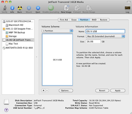 format thumb drive for mac boot