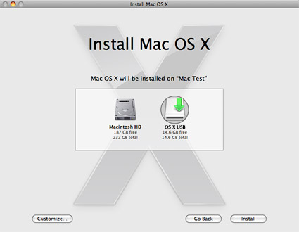 how to make a bootable usb mac oz